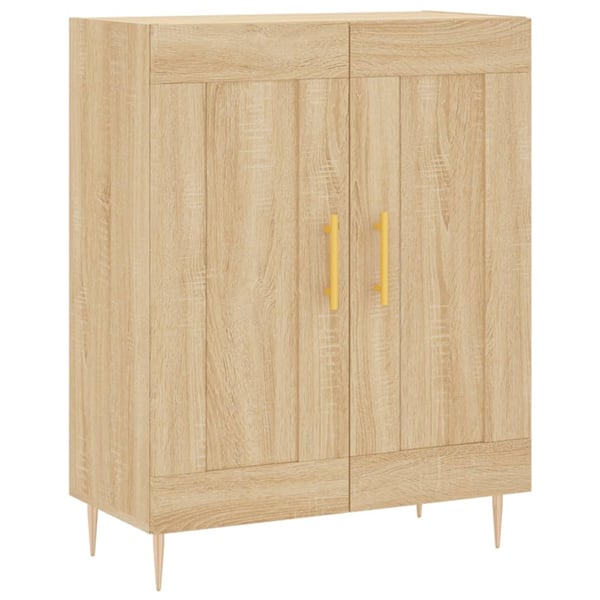 vidaXL Highboard sonoma eik 69,5x34x180 cm konstruert tre