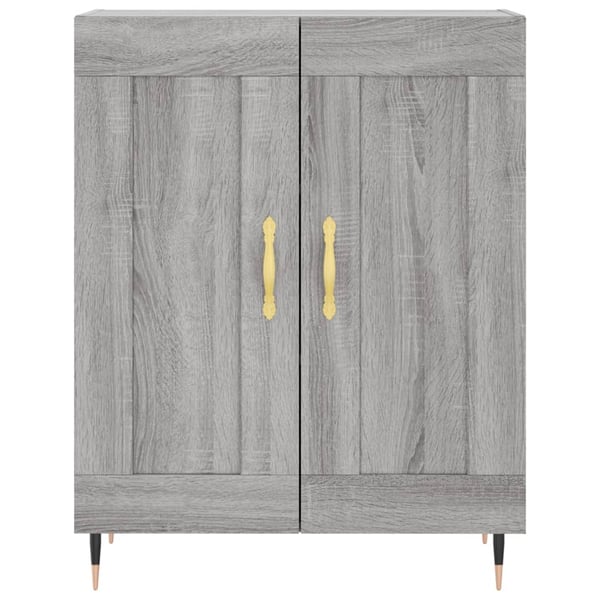 vidaXL Highboard grå sonoma 69,5x34x180 cm konstruert tre