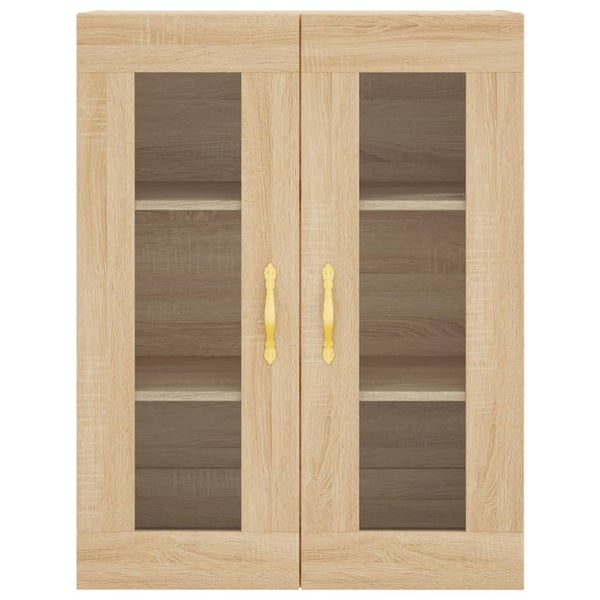 vidaXL Highboard sonoma eik 69,5x34x180 cm konstruert tre