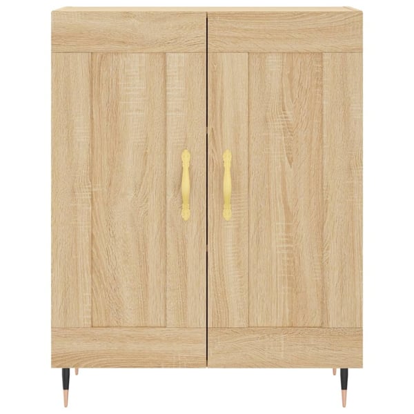 vidaXL Highboard sonoma eik 69,5x34x180 cm konstruert tre