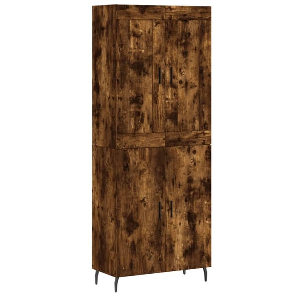 vidaXL Kaappi savutammi 69,5x34x180 cm tekninen puu