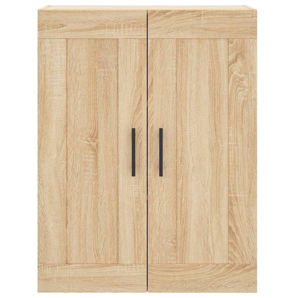 vidaXL højskab 69,5x34x180 cm konstrueret træ sonoma-eg