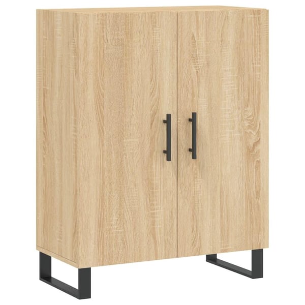 vidaXL højskab 69,5x34x180 cm konstrueret træ sonoma-eg
