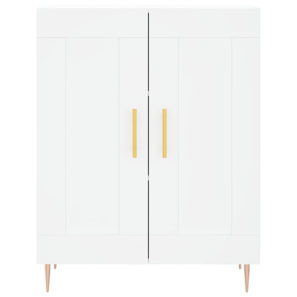 vidaXL Highboard hvit 69,5x34x180 cm konstruert tre