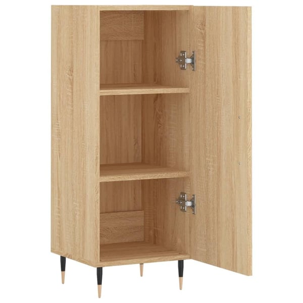 vidaXL skænk 34,5x34x90 cm konstrueret træ sonoma-eg