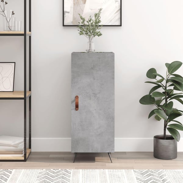 vidaXL skænk 34,5x34x90 cm konstrueret træ betongrå