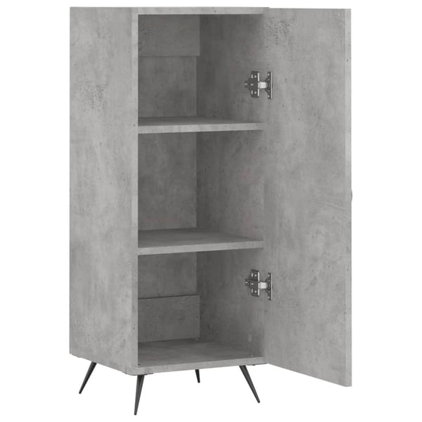 vidaXL skænk 34,5x34x90 cm konstrueret træ betongrå