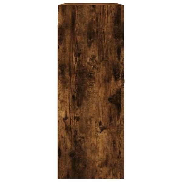 vidaXL Veggskap 2 stk røkt eik 69,5x34x90 cm