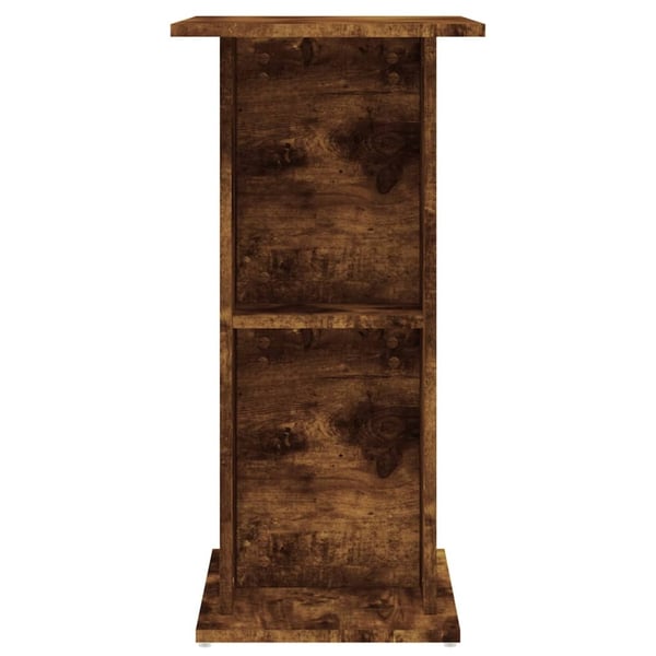 vidaXL Akvariumstativ røkt eik 60,5x36x72,5 cm konstruert tre