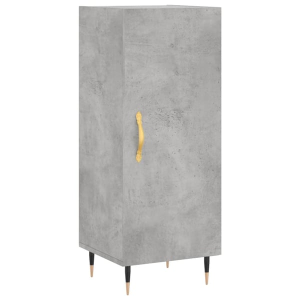 vidaXL Skjenk betonggrå 34,5x34x90 cm konstruert tre