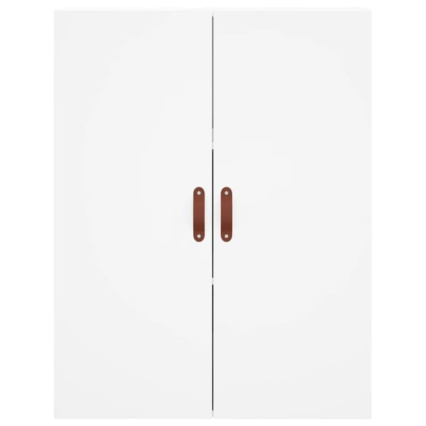 vidaXL højskab 69,5x34x180 cm konstrueret træ hvid