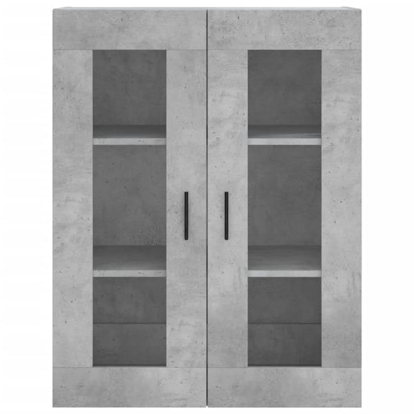 vidaXL Highboard betonggrå 69,5x34x180 cm konstruert tre