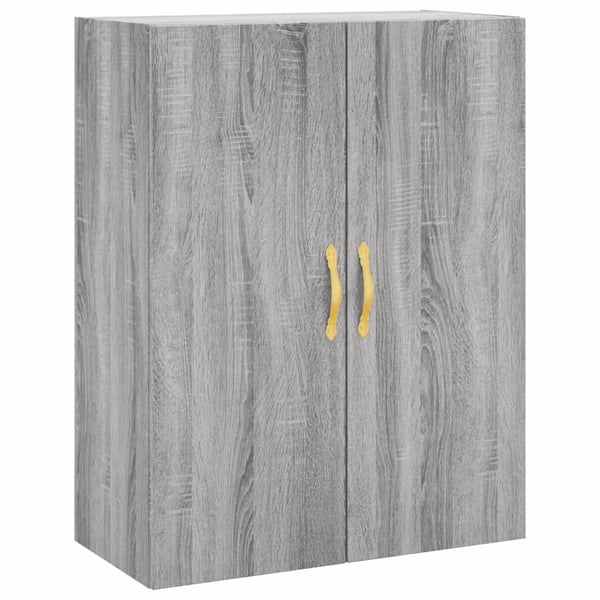 vidaXL Highboard grå sonoma 69,5x34x180 cm konstruert tre
