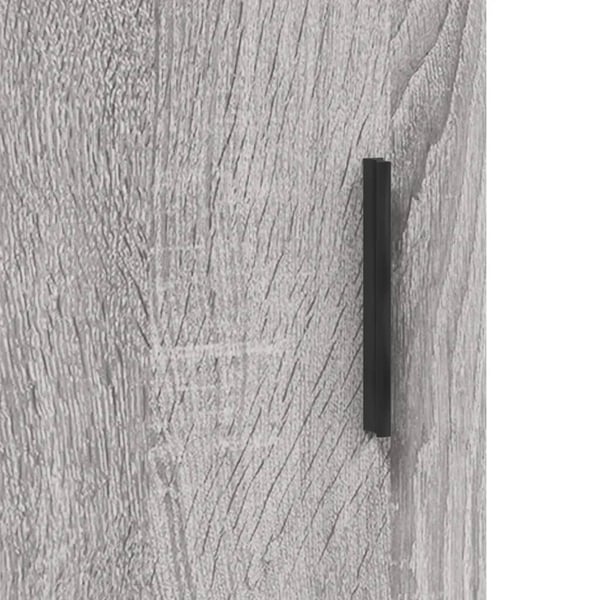 vidaXL Highboard grå sonoma 69,5x34x180 cm konstruert tre