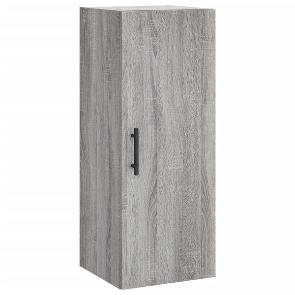 vidaXL Highboard grå sonoma 34,5x34x180 cm konstruert tre