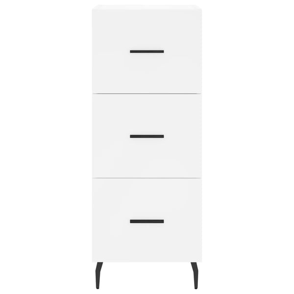 vidaXL Highboard hvit 34,5x34x180 cm konstruert tre