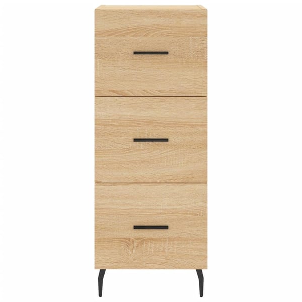 vidaXL Highboard sonoma eik 34,5x34x180 cm konstruert tre