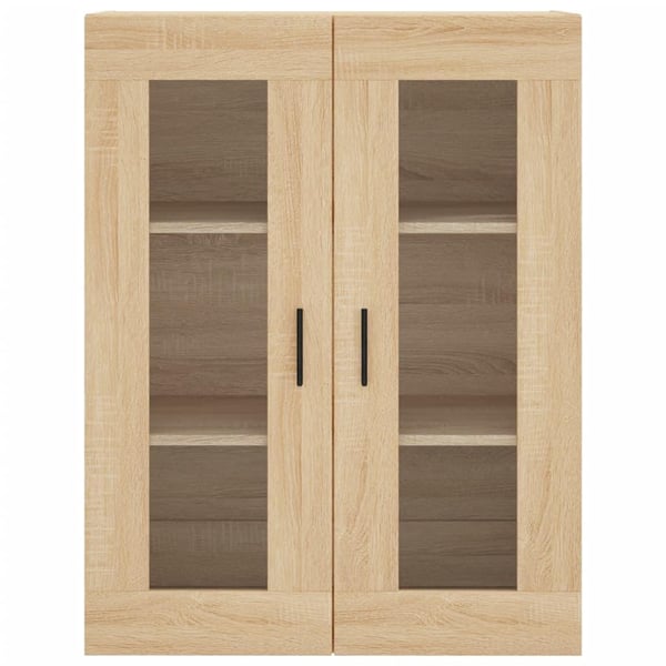 vidaXL højskab 69,5x34x180 cm konstrueret træ sonoma-eg