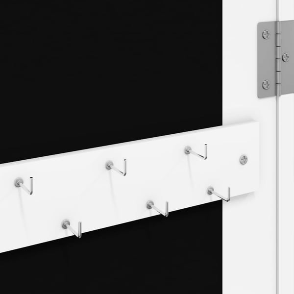 vidaXL Speilskap med LED-lys veggmontert hvit