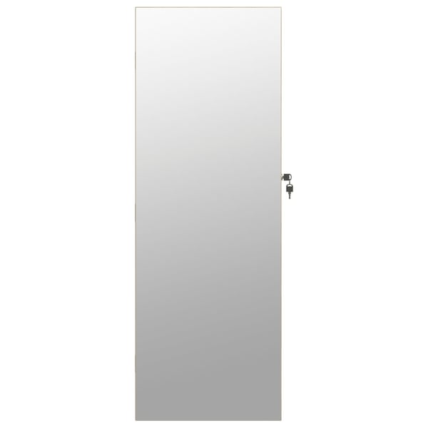 vidaXL væghængt spejlskab med LED-lys