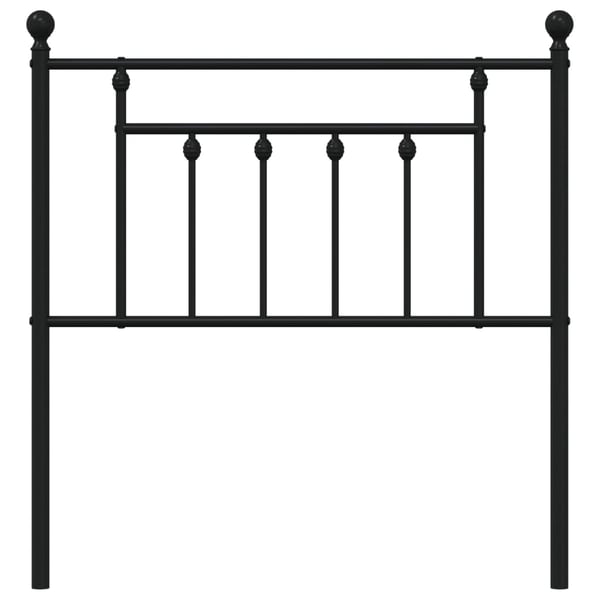 vidaXL udskiftningsgavl 80 cm metal sort