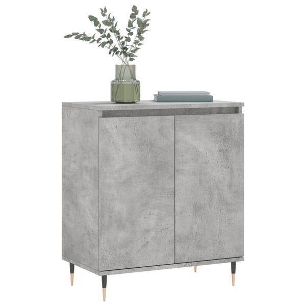 vidaXL Skjenk betonggrå 60x35x70 cm konstruert tre