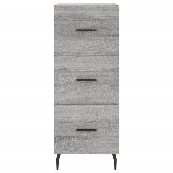 vidaXL Highboard grå sonoma 34,5x34x180 cm konstruert tre