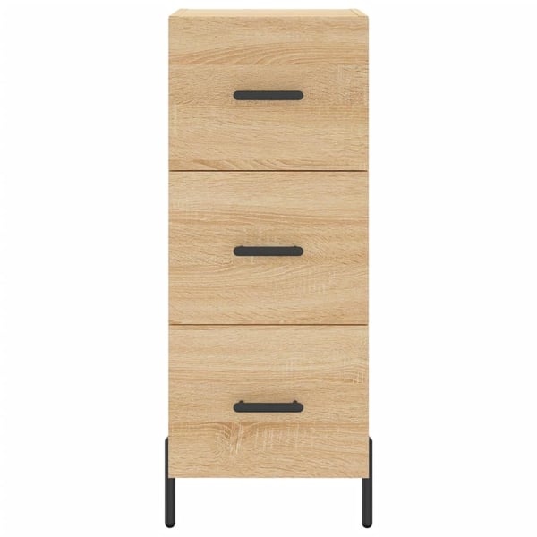 vidaXL Highboard sonoma eik 34,5x34x180 cm konstruert tre
