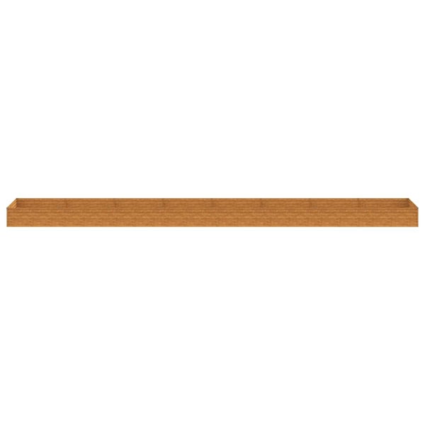 vidaXL højbed 770x100x36 cm cortenstål