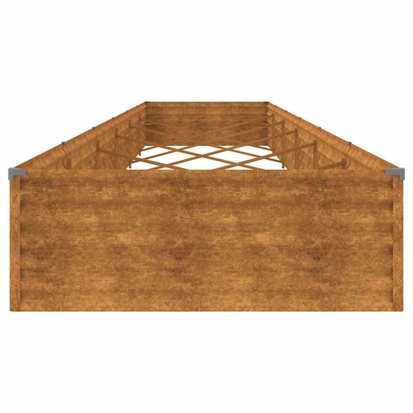 vidaXL højbed 579x100x36 cm cortenstål