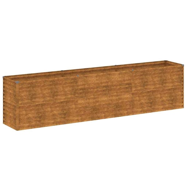 vidaXL højbed 291x50x69 cm cortenstål