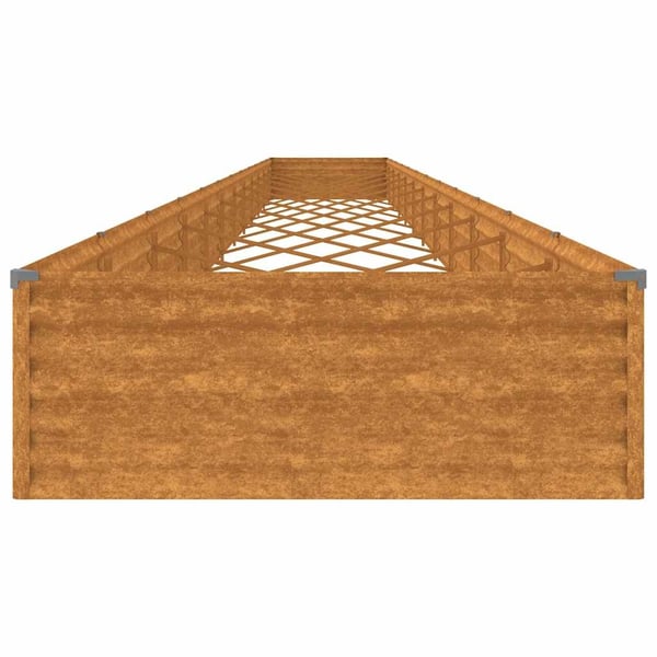 vidaXL Høybed 1150x100x36 cm cortenstål