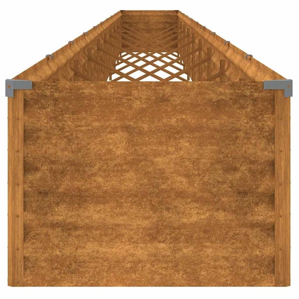 vidaXL højbed 960x50x36 cm cortenstål