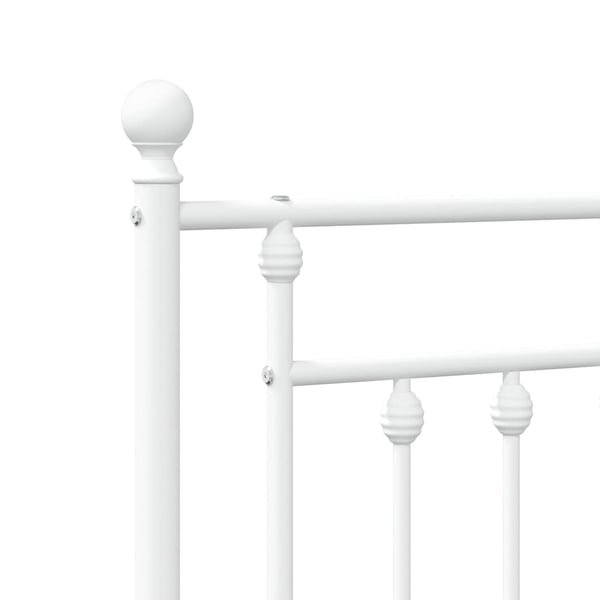 vidaXL udskiftningsgavl 135 cm metal hvid