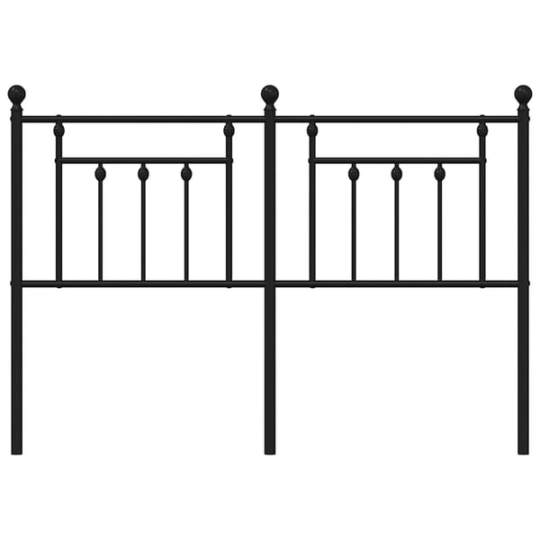 vidaXL udskiftningsgavl 150 cm metal sort