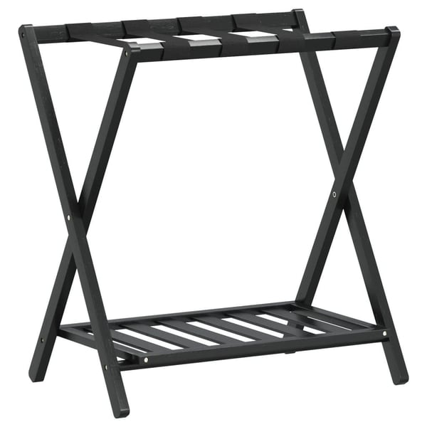 vidaXL kuffertbænk 68x38x58 cm bambus sort