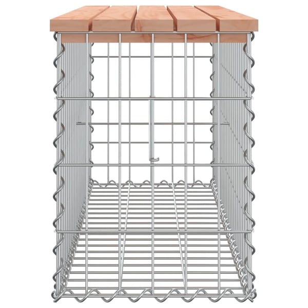 vidaXL havebænk med gabiondesign 103x31,5x42 cm massivt douglasgran