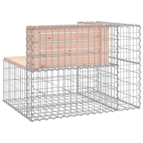 vidaXL Hagebenk gabiondesign 92x71x65,5 cm heltre douglasgran