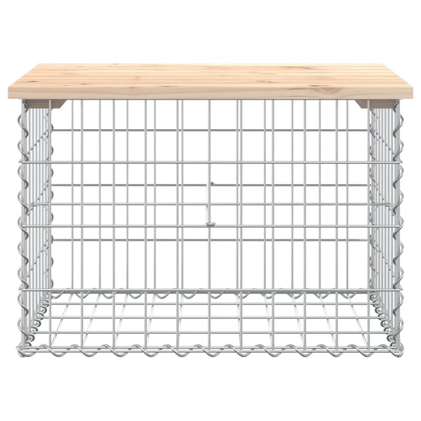 vidaXL Hagebenk gabiondesign 63x44x42 cm heltre furu