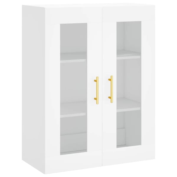 vidaXL Highboard hvit 69,5x34x180 cm konstruert tre