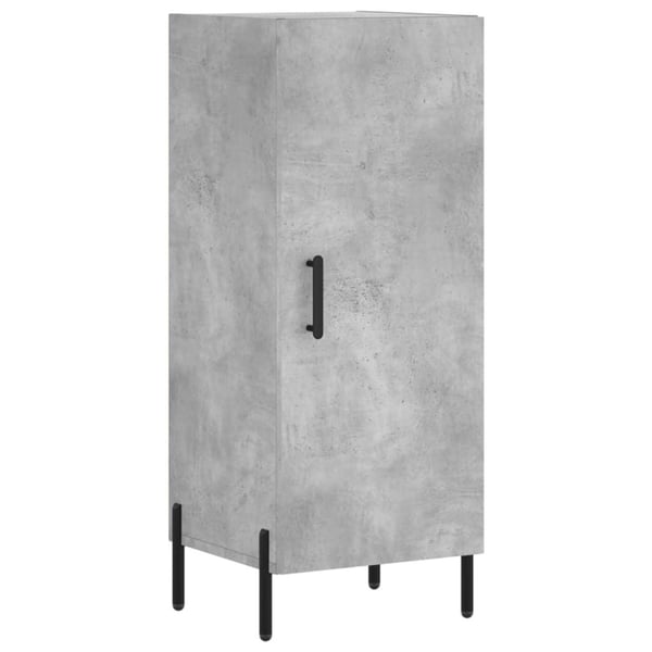 vidaXL Kaappi betoninharmaa 34,5x34x180 cm tekninen puu