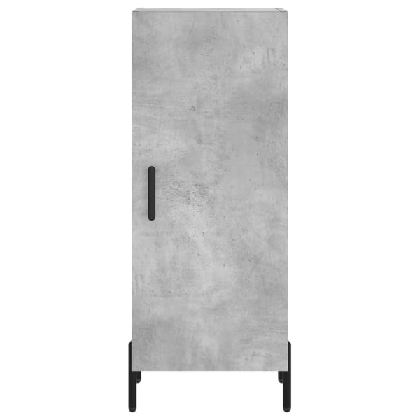 vidaXL Kaappi betoninharmaa 34,5x34x180 cm tekninen puu