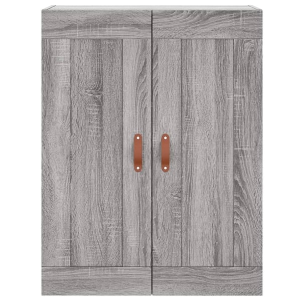 vidaXL Kaappi harmaa Sonoma 69,5x34x180 cm tekninen puu