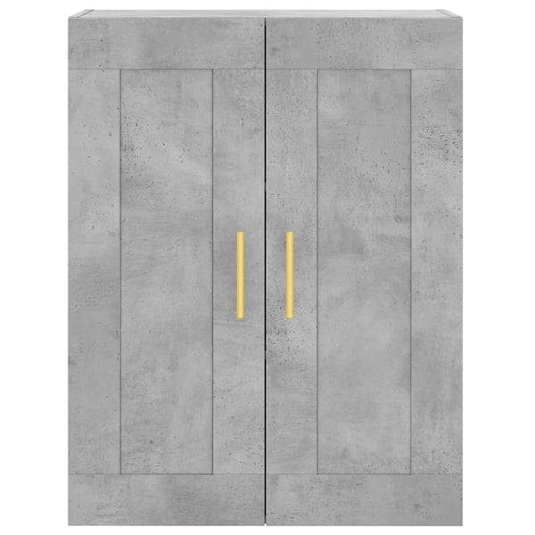 vidaXL Highboard betonggrå 69,5x34x180 cm konstruert tre