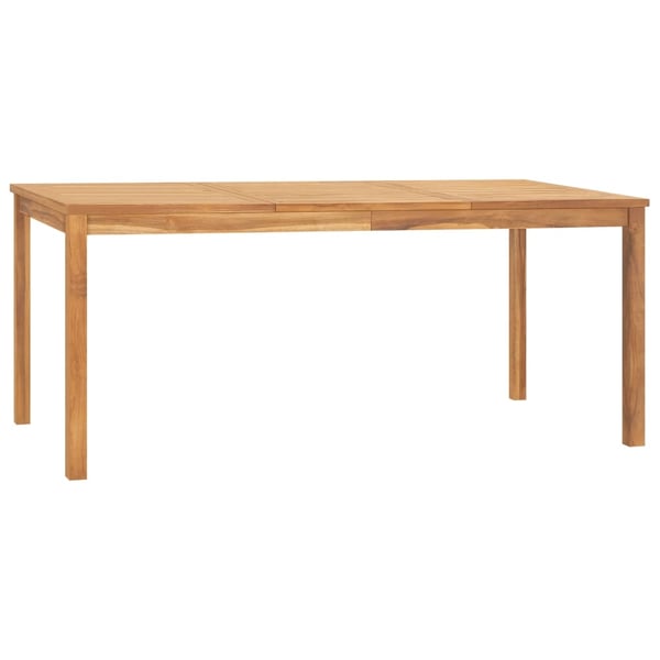 vidaXL Utendørs spisestue 7 deler heltre teak