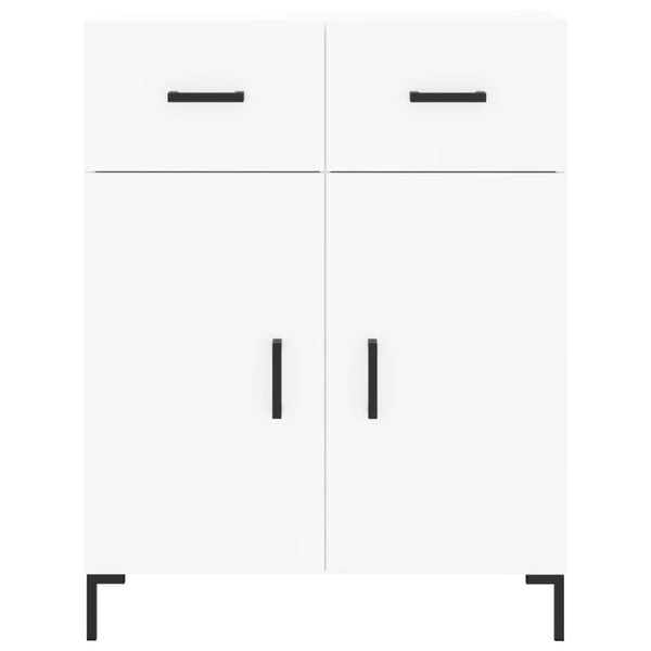 vidaXL Highboard hvit 69,5x34x180 cm konstruert tre