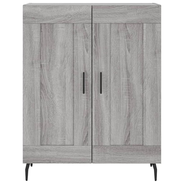 vidaXL Highboard grå sonoma 69,5x34x180 cm konstruert tre