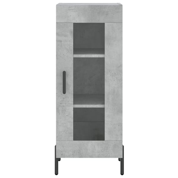 vidaXL Highboard betonggrå 34,5x34x180 cm konstruert tre