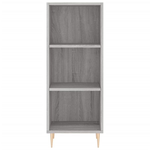vidaXL Highboard grå sonoma 34,5x34x180 cm konstruert tre