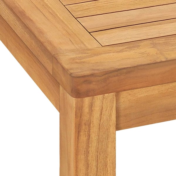 vidaXL Utendørs spisestue 7 deler heltre teak